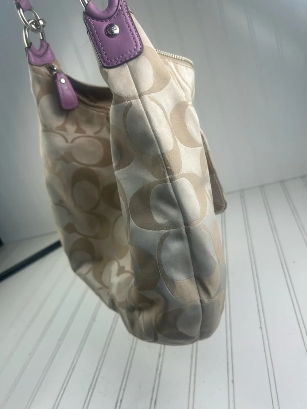 Coach Kristin Hobo Bag Signature C Monogram Vintage Y2K Shoulder Bag - Picture 14 of 16